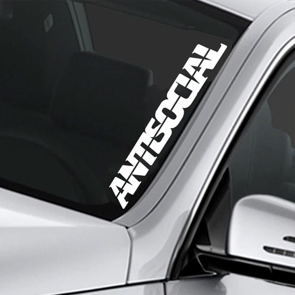 Anti Social Club Windshield Banner Sticker for Car & Bumper