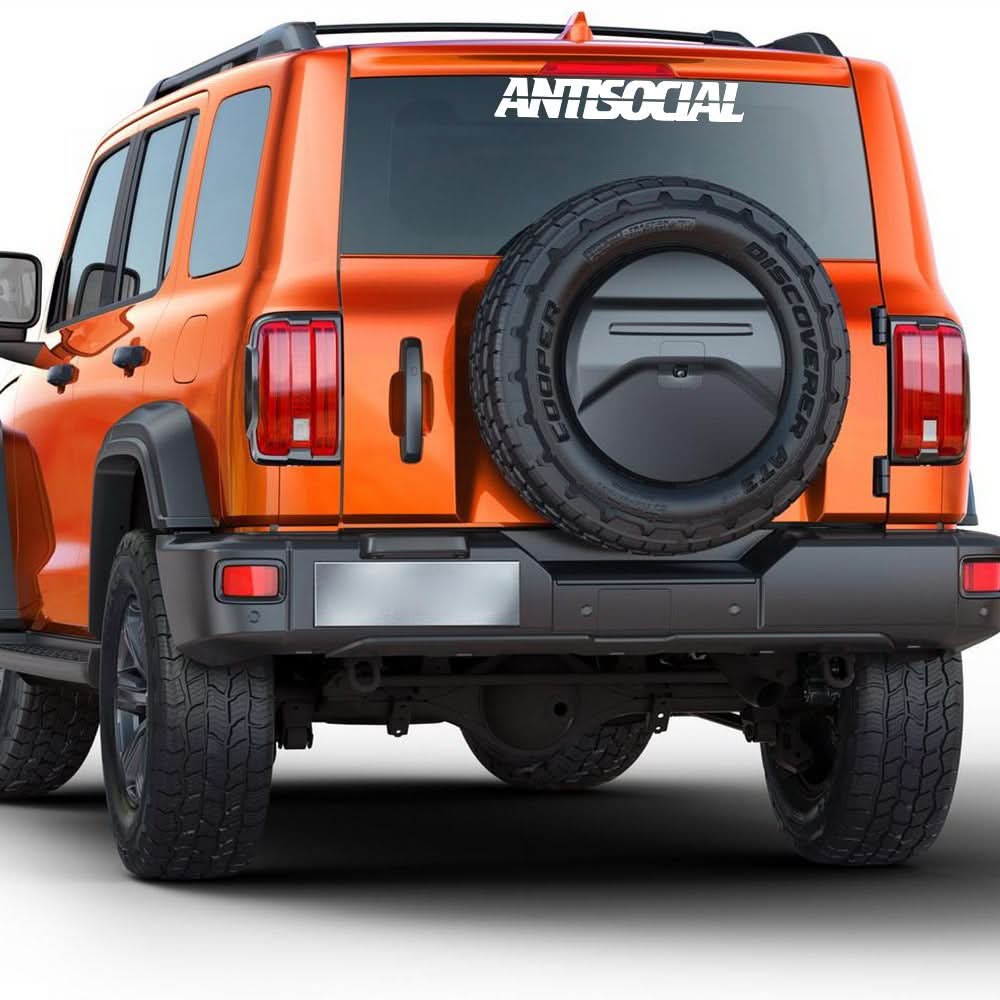Anti Social Club Windshield Banner Sticker for Car & Bumper