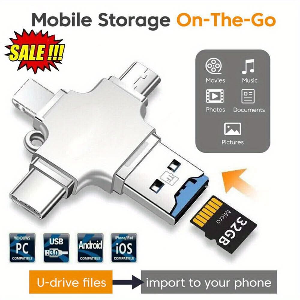 4-in-1 USB 3.0 OTG Flash Drive