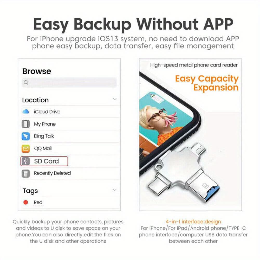 4-in-1 USB 3.0 OTG Flash Drive