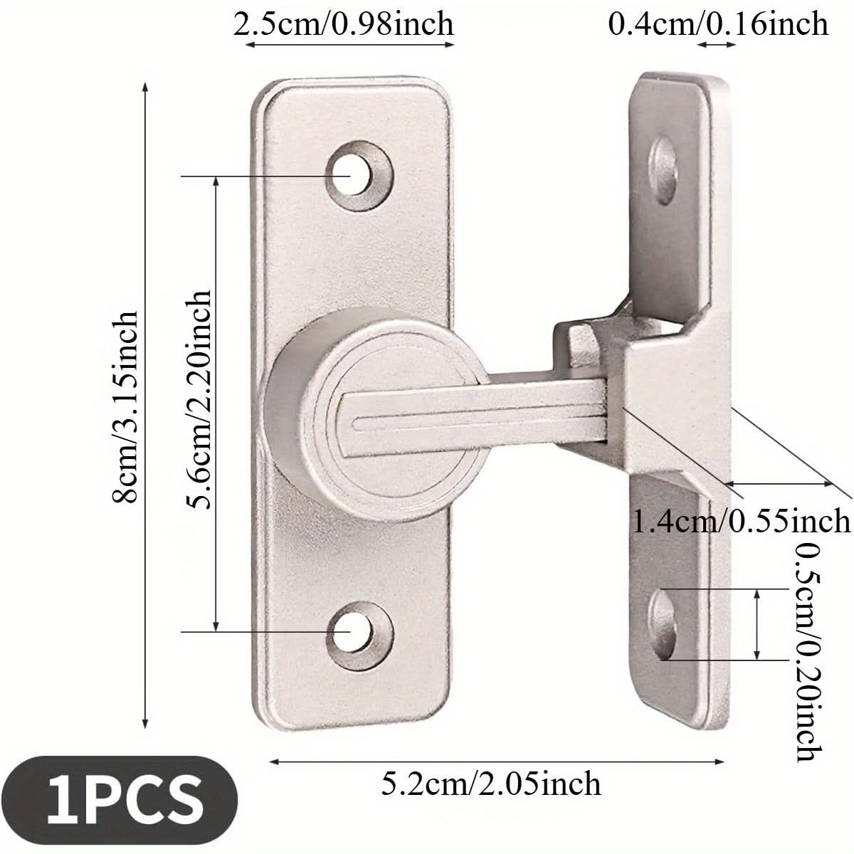 SecureGuard 90-Degree Slide Bolt Lock