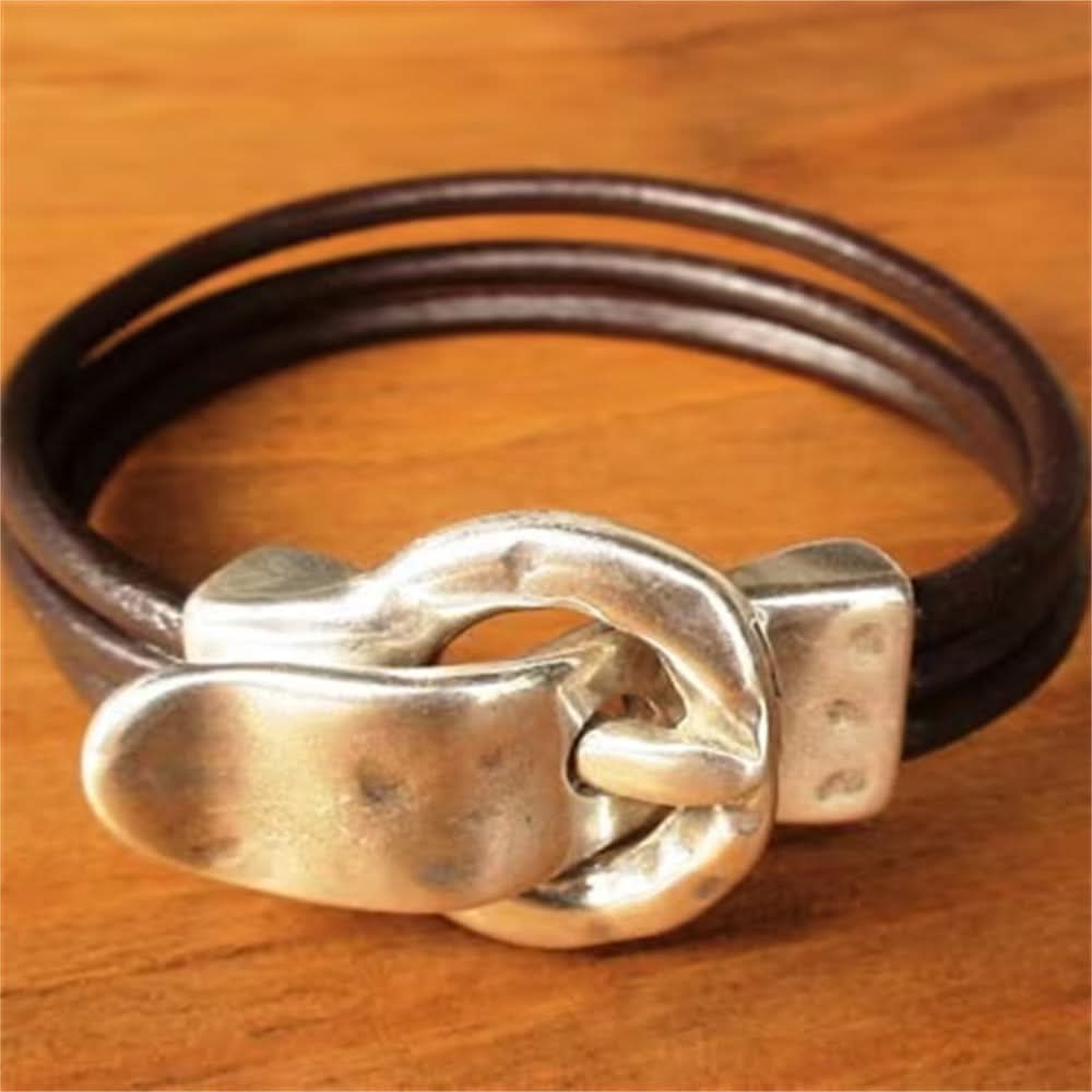 Bohemian Leather Rope Bracelet - Multi-Layered Style