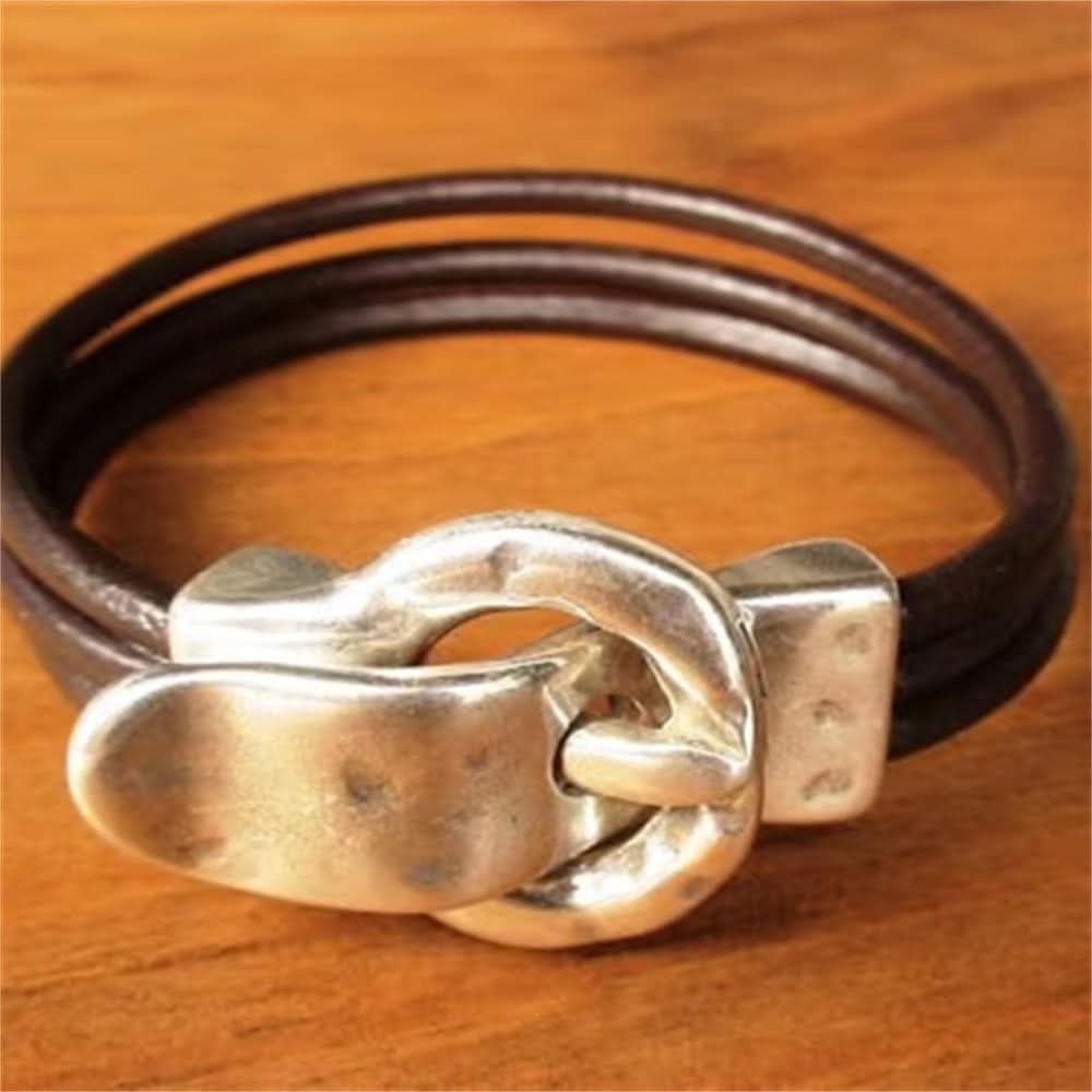 Bohemian Leather Rope Bracelet - Multi-Layered Style