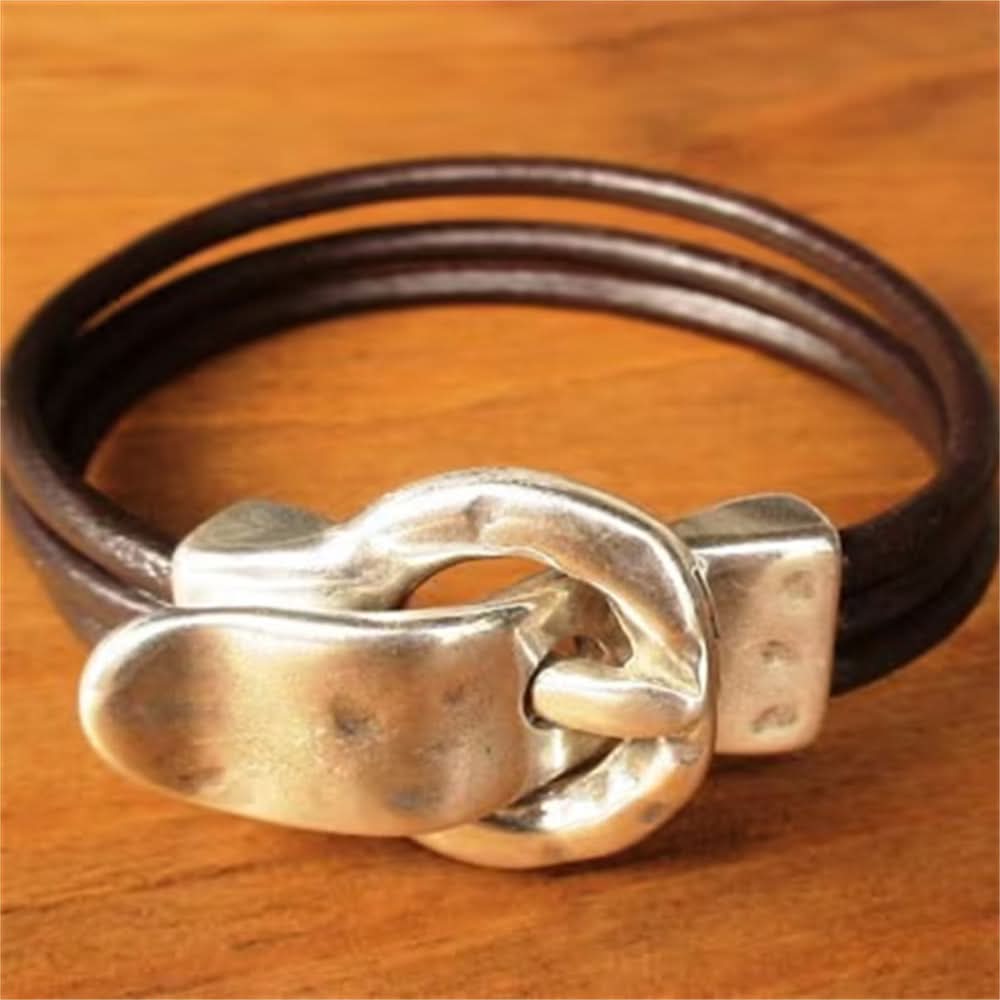 Bohemian Leather Rope Bracelet - Multi-Layered Style