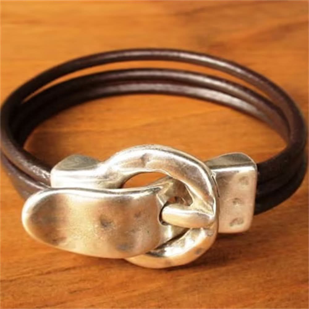 Bohemian Leather Rope Bracelet - Multi-Layered Style