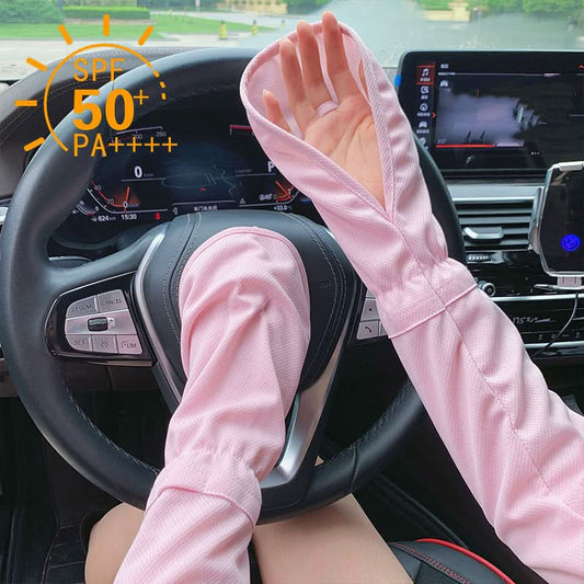 Women's UV Protection Arm Sleeves – Breathable, Quick-Dry Sun Gloves