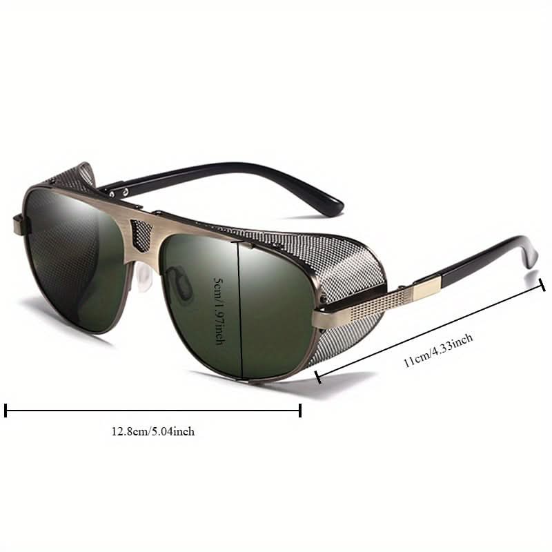Unisex Polarized Retro Round Frame Glasses – Stylish & Functional