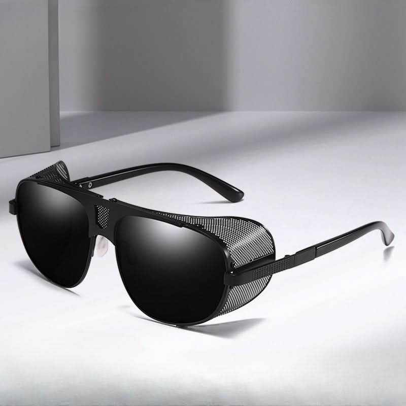 Unisex Polarized Retro Round Frame Glasses – Stylish & Functional