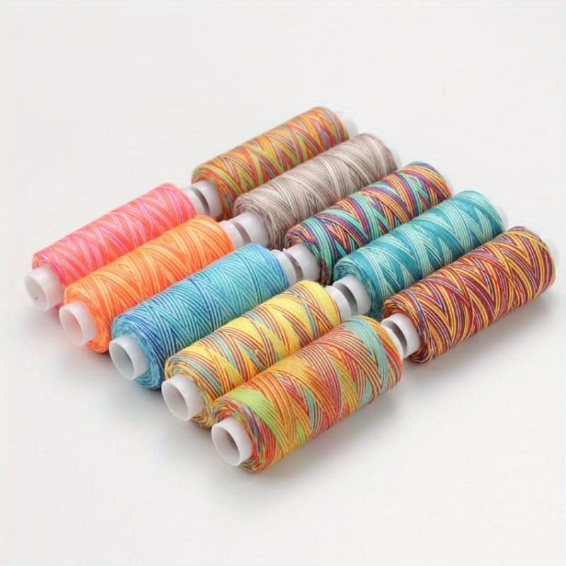 10 Colorful Polyester Sewing Threads for Crafts