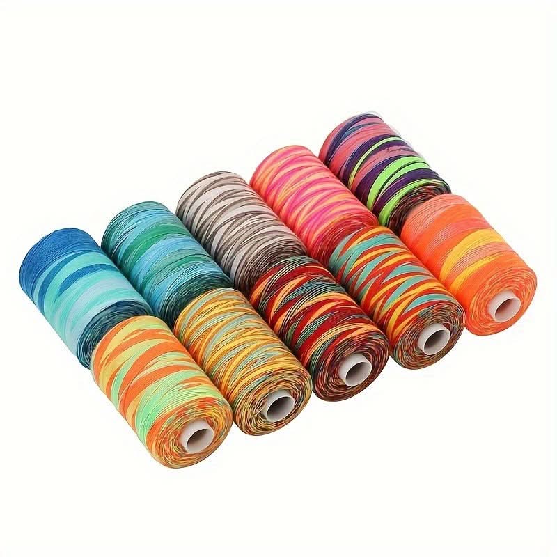 10 Colorful Polyester Sewing Threads for Crafts