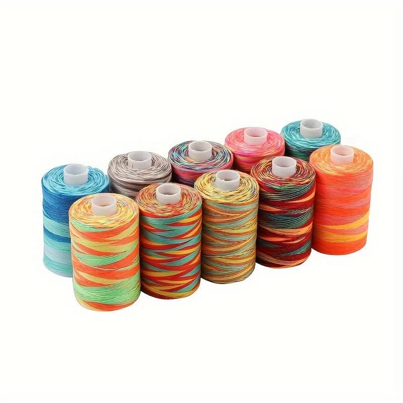 10 Colorful Polyester Sewing Threads for Crafts