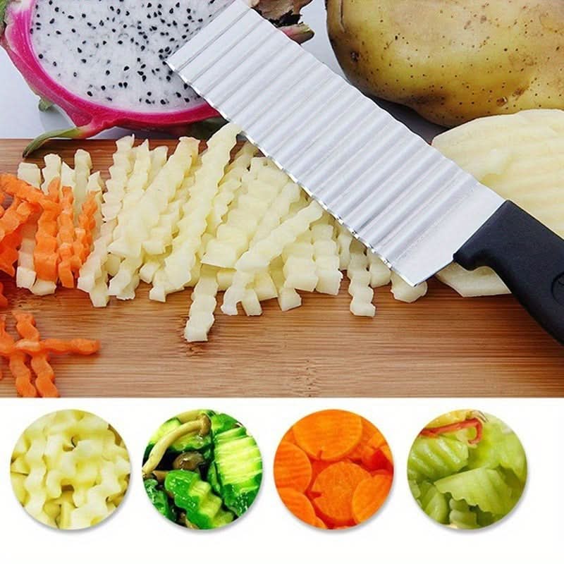 Stainless Steel Wavy Vegetable Cutter Tool