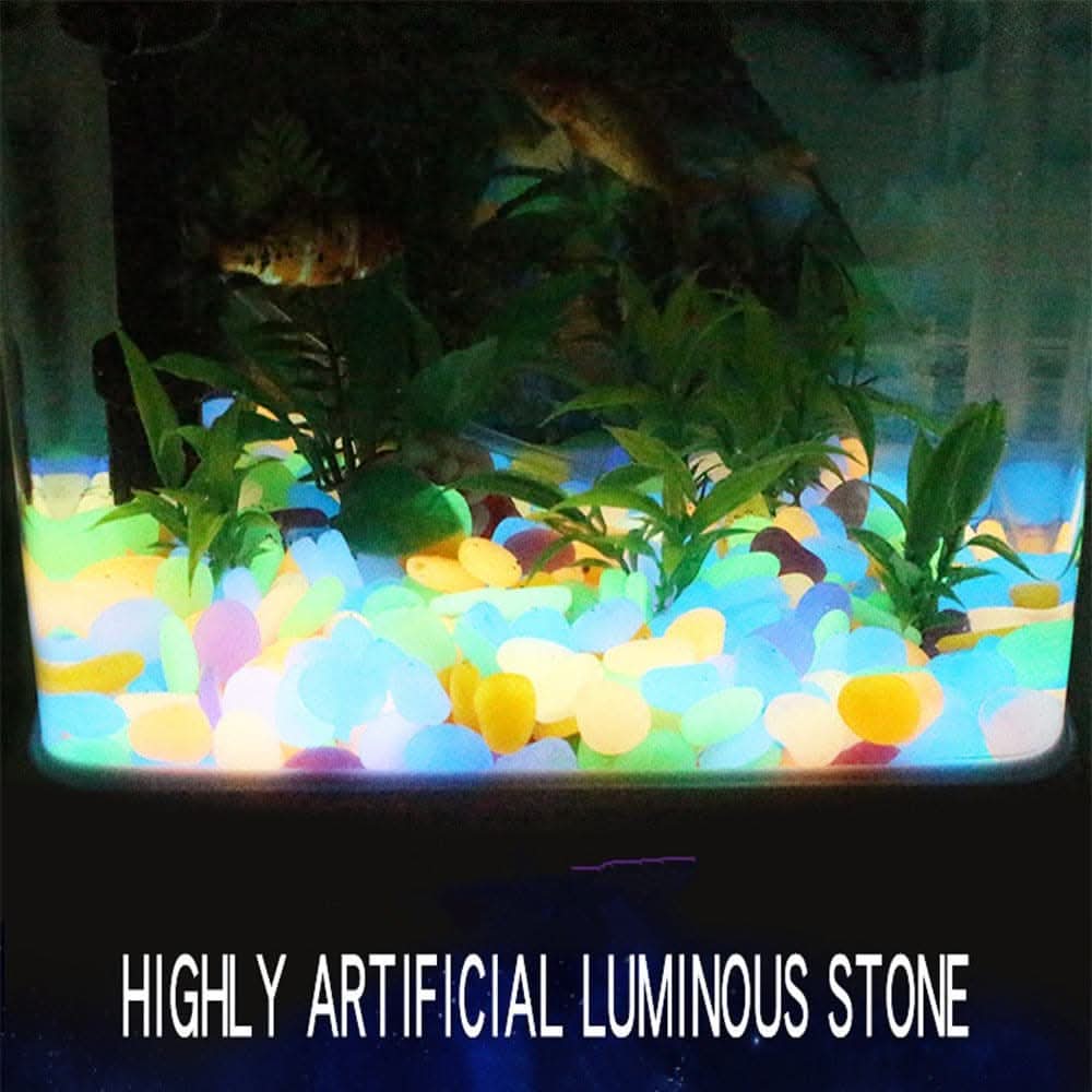 1000pcs Large 17oz Glowing Stone Rocks - Luminous Decorative Pebbles