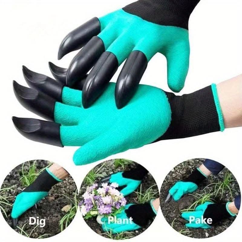 Waterproof Garden Gloves with Claws for Digging & Planting