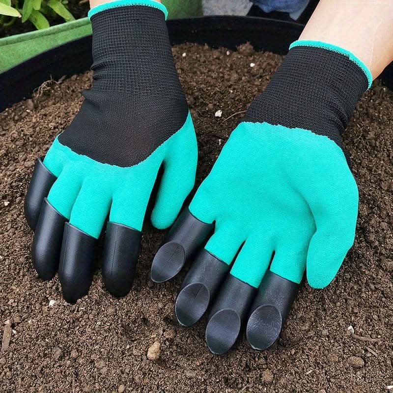 Waterproof Garden Gloves with Claws for Digging & Planting