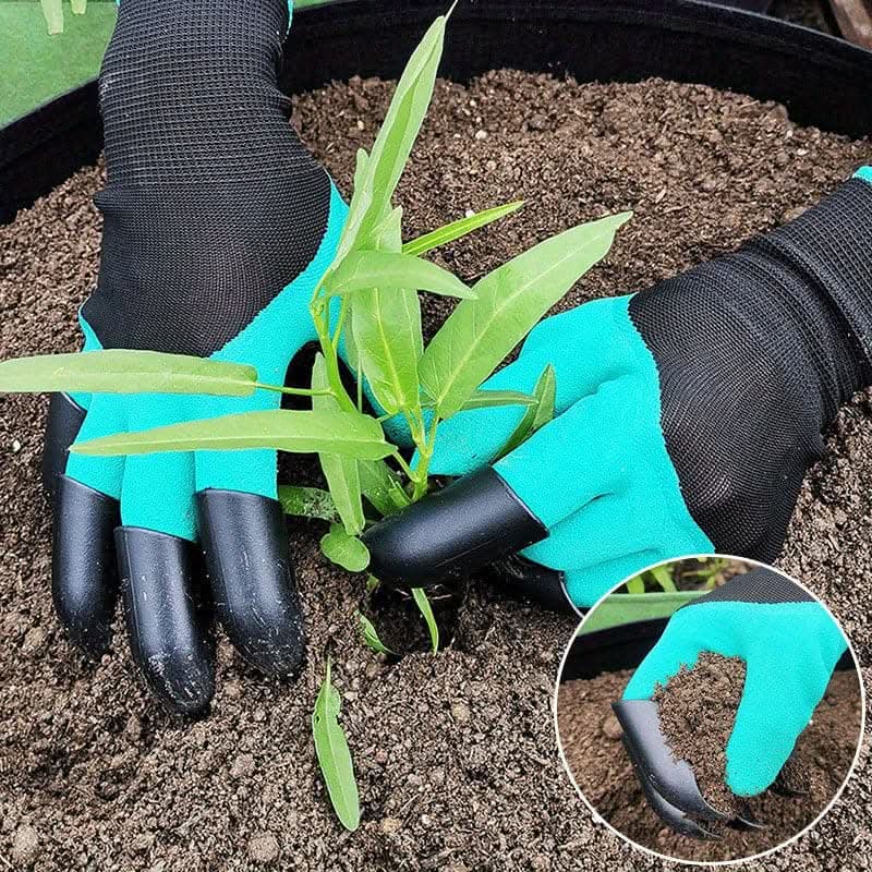 Waterproof Garden Gloves with Claws for Digging & Planting