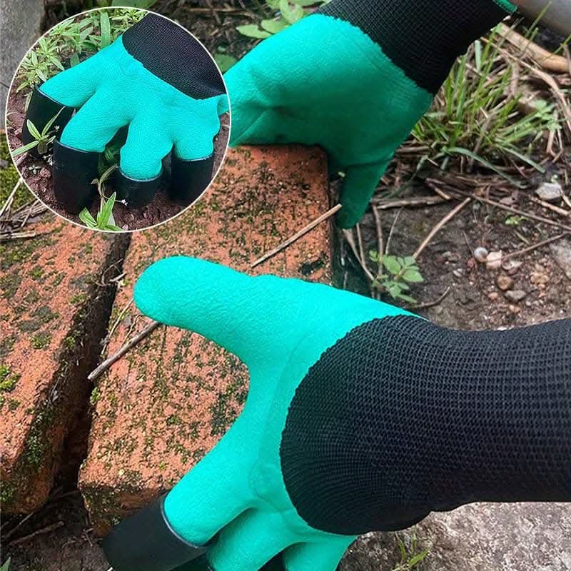 Waterproof Garden Gloves with Claws for Digging & Planting