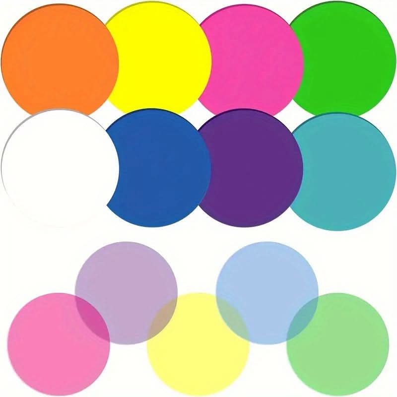 160pcs Transparent Sticky Notes – Round Index Tabs