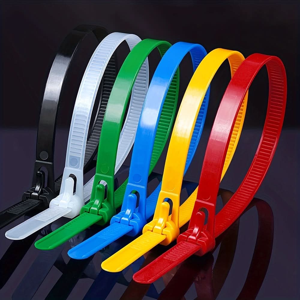 100pcs Reusable Nylon Cable Ties