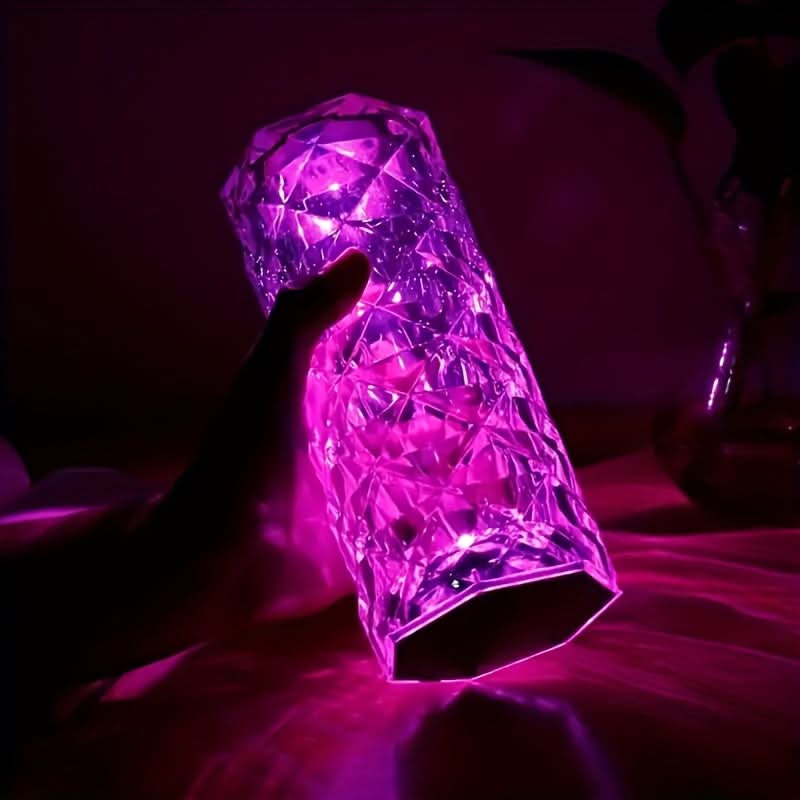 Rose Crystal Table Lamp with Touch & Remote Control