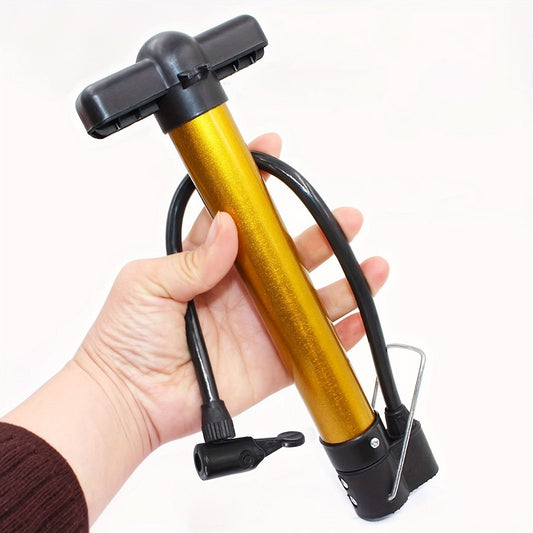 Portable Metal Bike Floor Pump, Mini Inflator