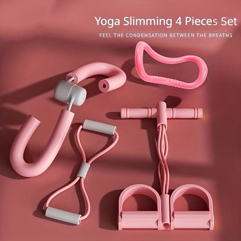 4-Piece Yoga Ring Set for Flexibility