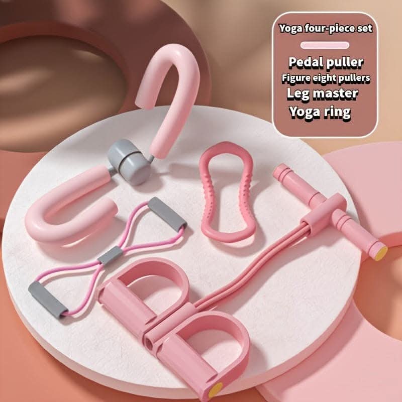 4-Piece Yoga Ring Set for Flexibility