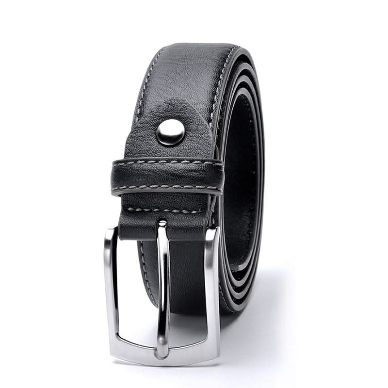 Men’s Leather Pin Buckle Belt – Stylish & Durable