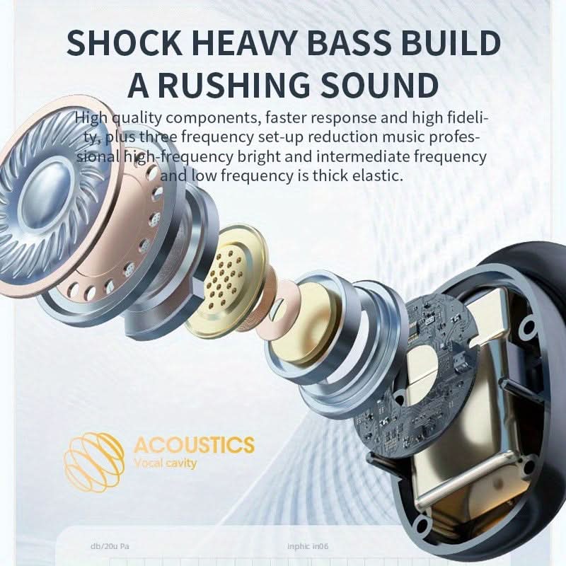 Wireless Earphones with Hi-Fi Sound, Noise Reduction