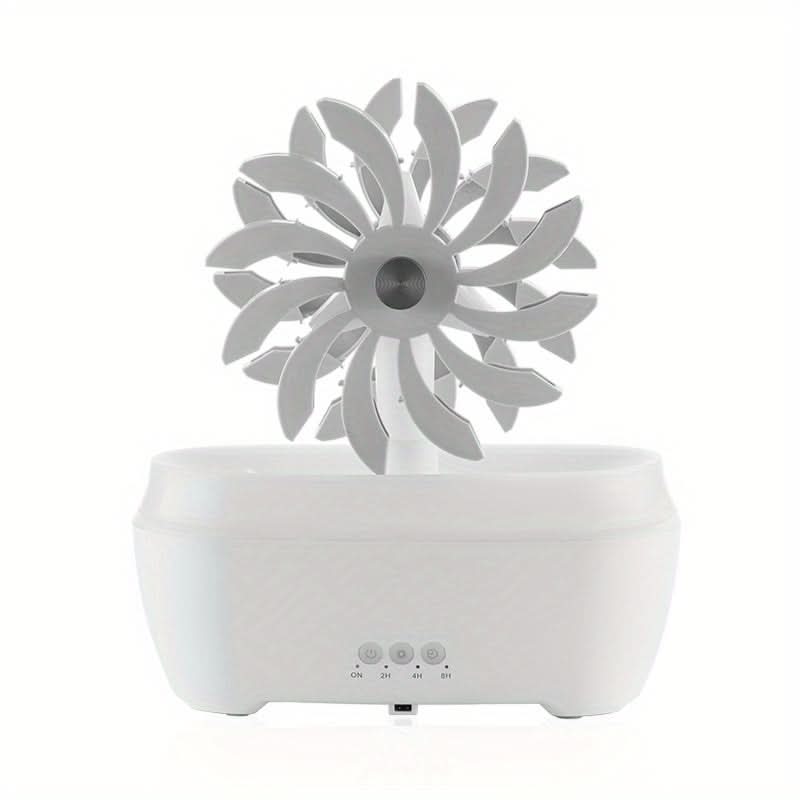 Raindrop Windmill Essential Oil Diffuser – Ultrasonic Aromatherapy Humidifier