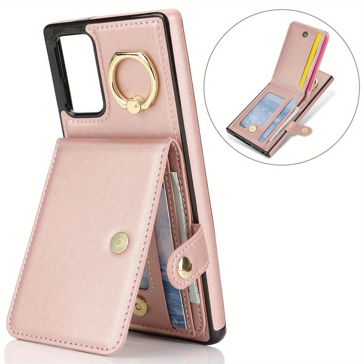 Samsung Galaxy Wallet Case with Ring Holder