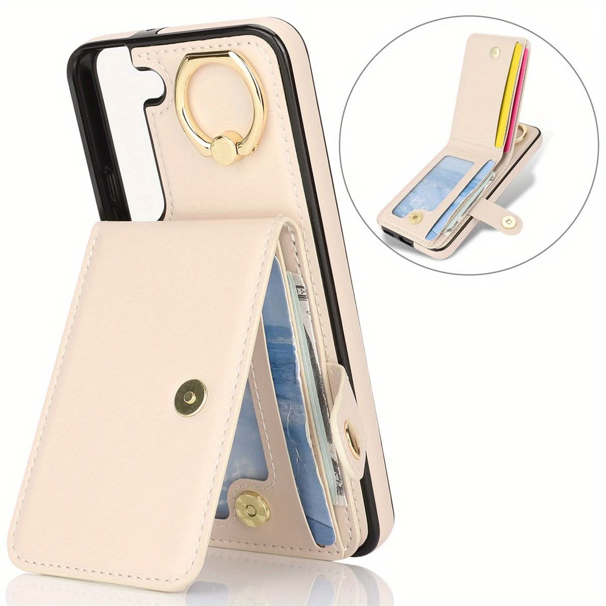 Samsung Galaxy Wallet Case with Ring Holder