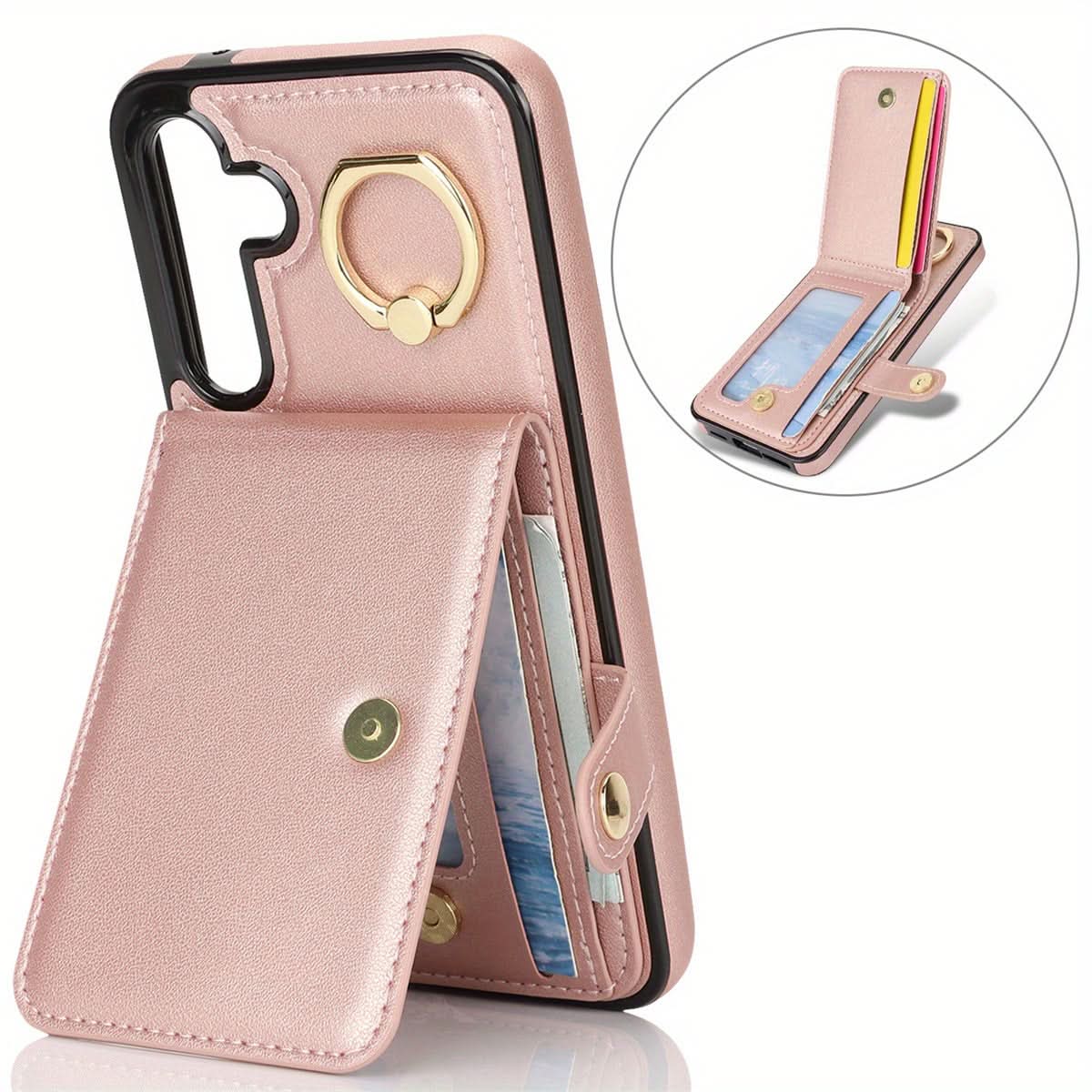 Samsung Galaxy Wallet Case with Ring Holder