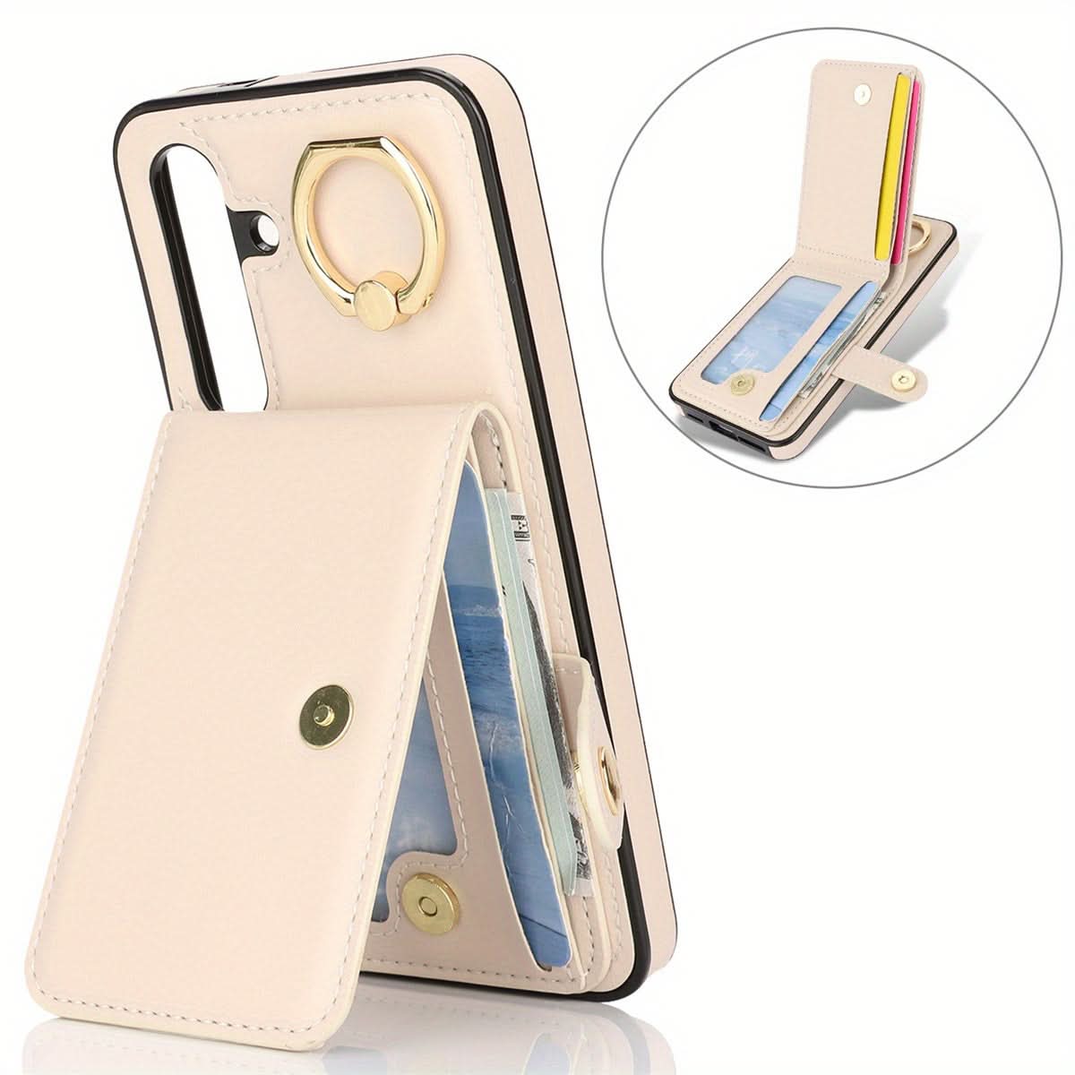 Samsung Galaxy Wallet Case with Ring Holder