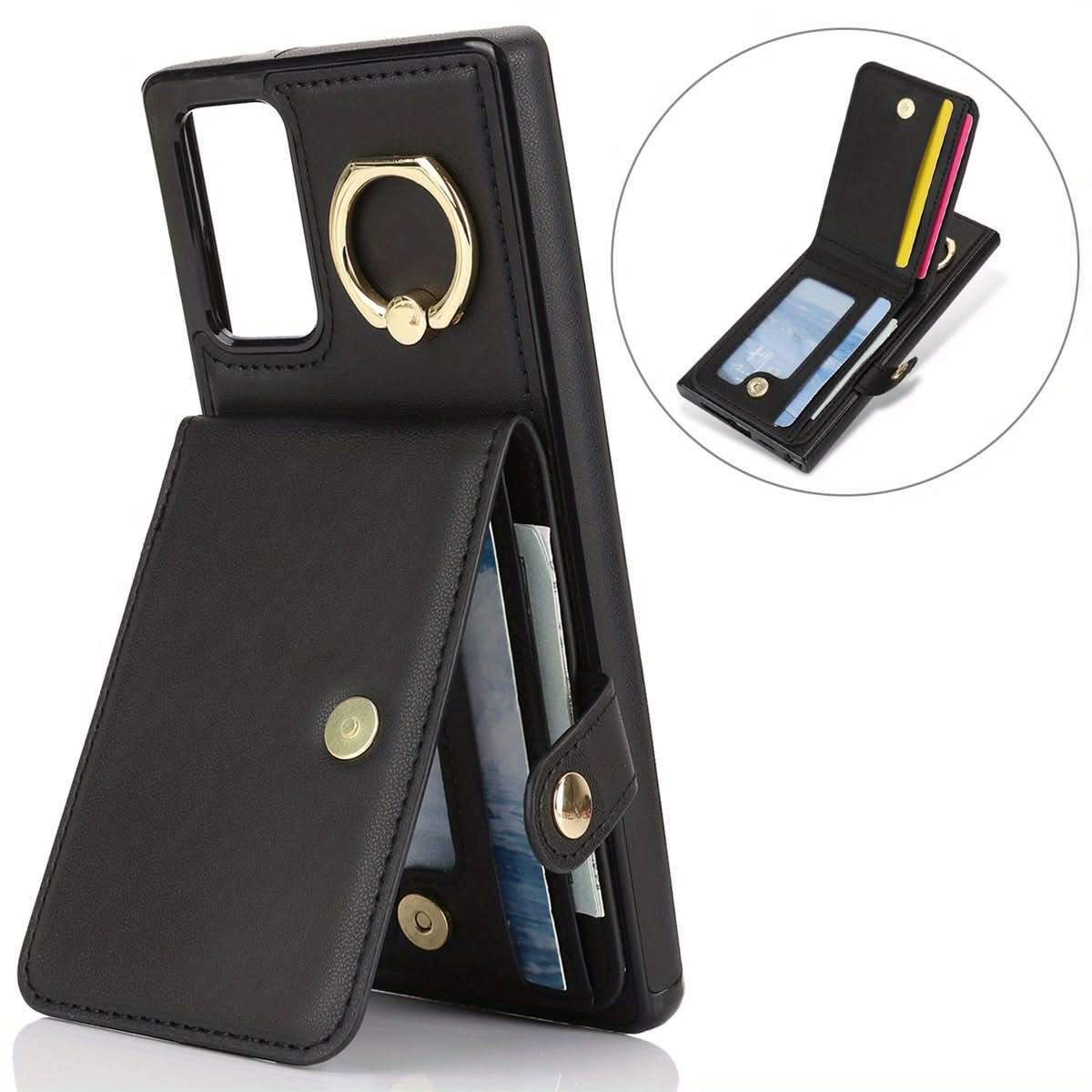 Samsung Galaxy Wallet Case with Ring Holder