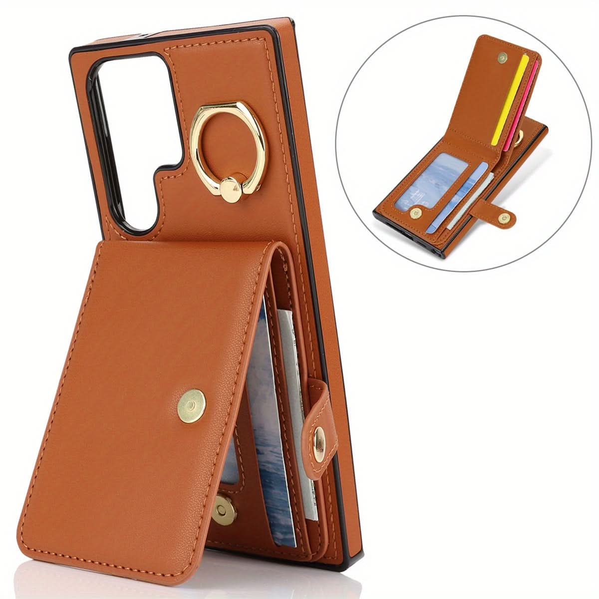 Samsung Galaxy Wallet Case with Ring Holder