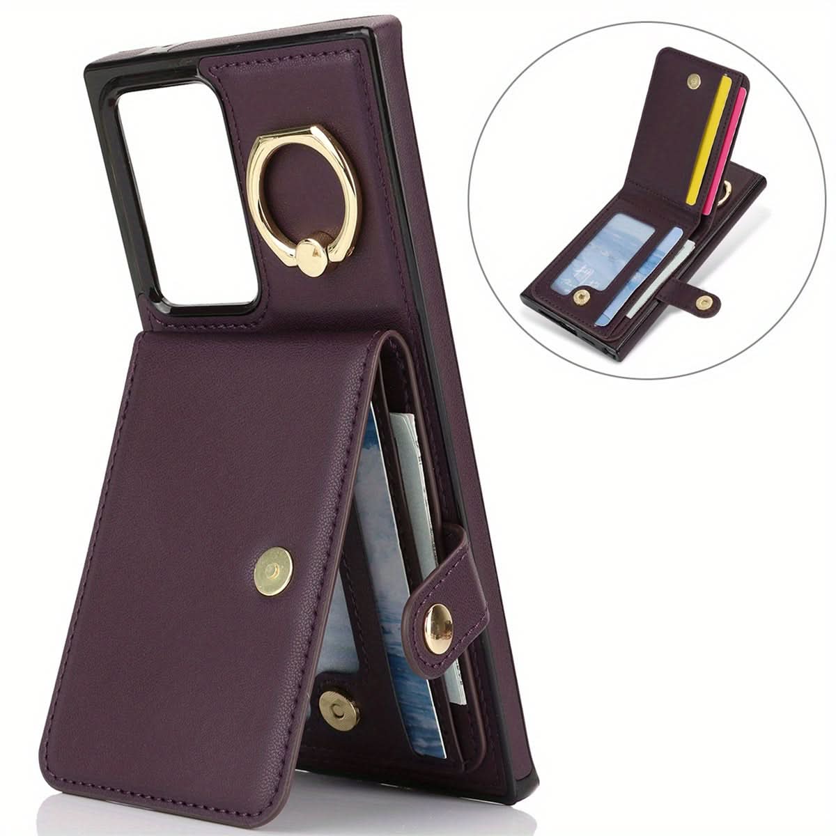 Samsung Galaxy Wallet Case with Ring Holder