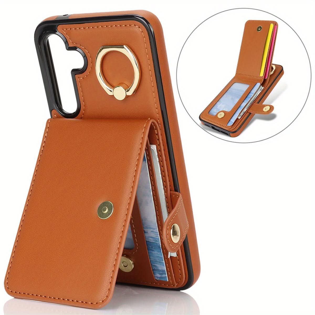 Samsung Galaxy Wallet Case with Ring Holder