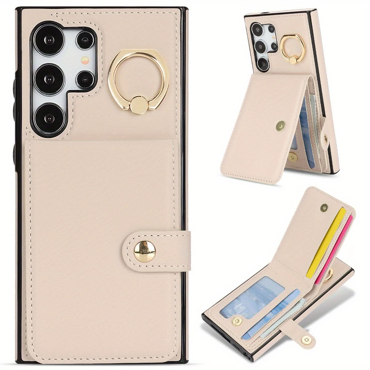 Samsung Galaxy Wallet Case with Ring Holder