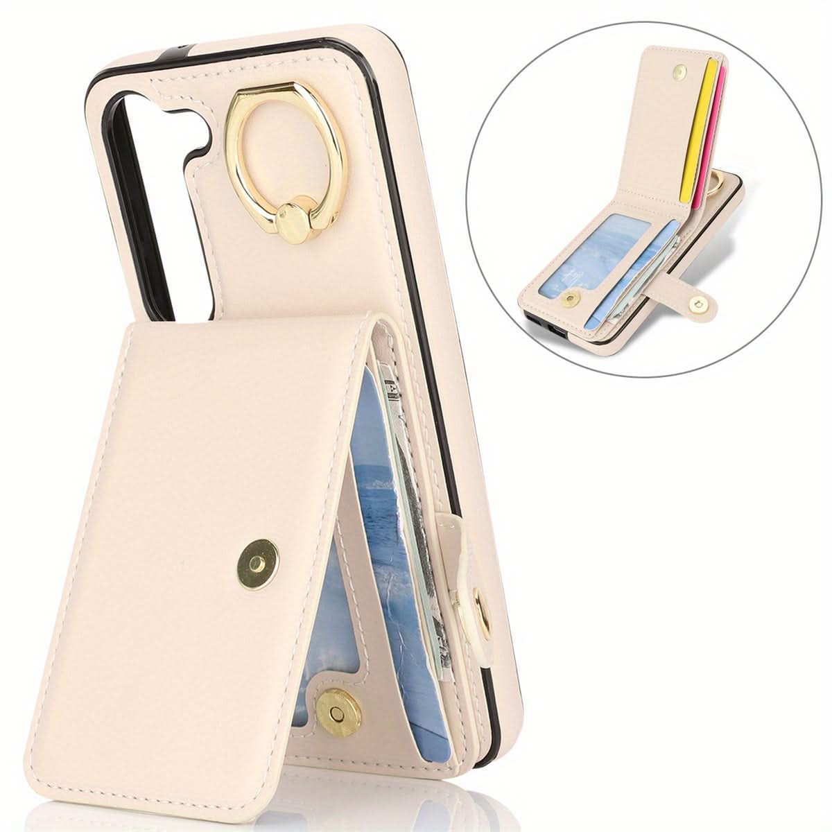 Samsung Galaxy Wallet Case with Ring Holder