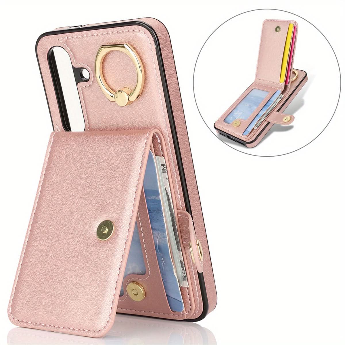 Samsung Galaxy Wallet Case with Ring Holder