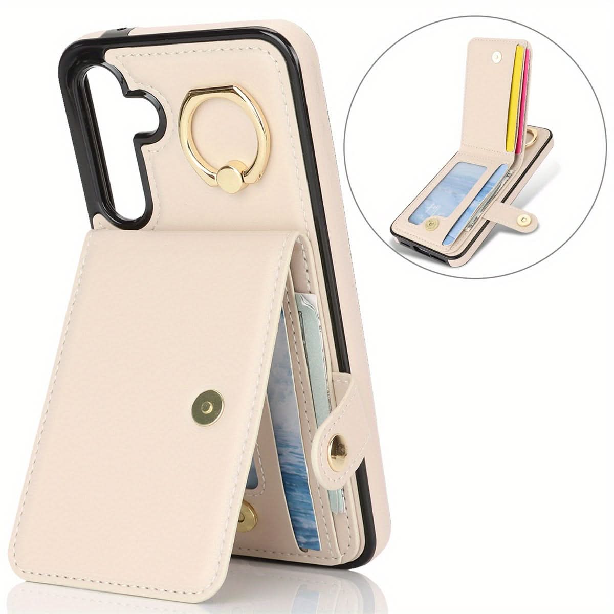 Samsung Galaxy Wallet Case with Ring Holder