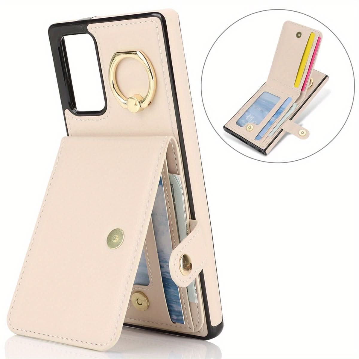 Samsung Galaxy Wallet Case with Ring Holder