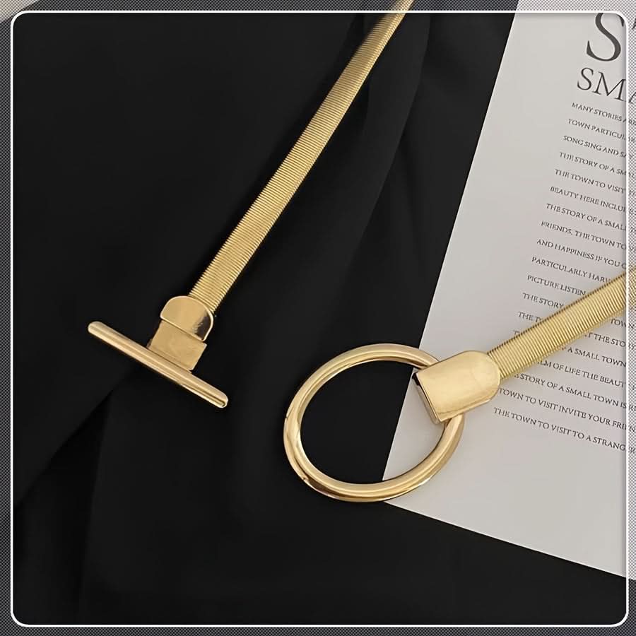 Vintage Gold Chain Waist Belt for Women