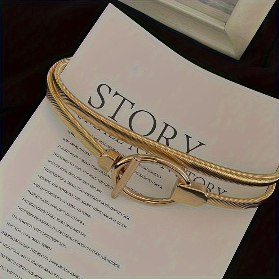 Vintage Gold Chain Waist Belt for Women