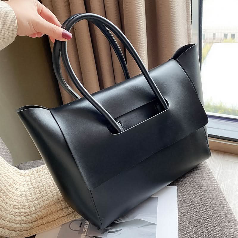Chic Vintage-Inspired Large Tote Handbag
