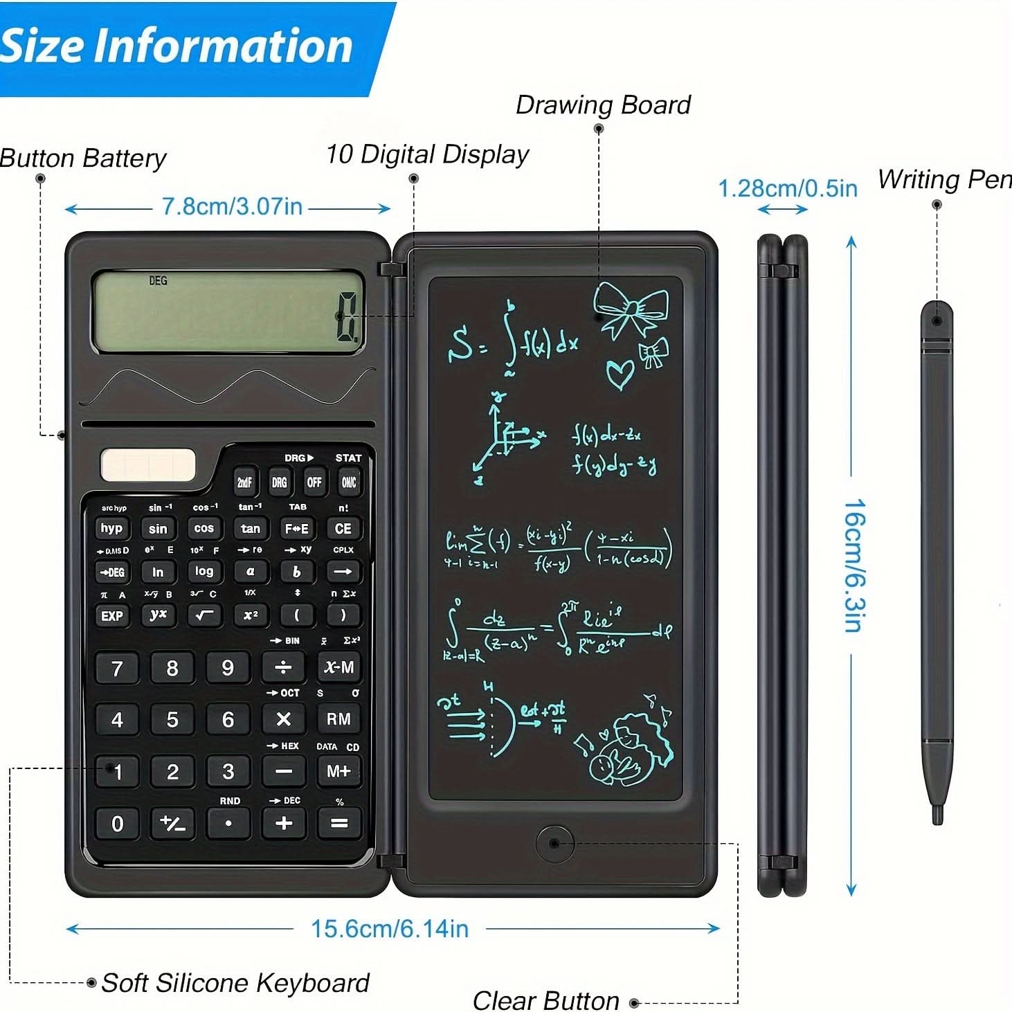 6-Inch Ultra-Thin Erasable LCD Writing Board