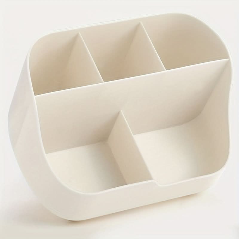 5-Compartment Plastic Desk Organizer for Supplies