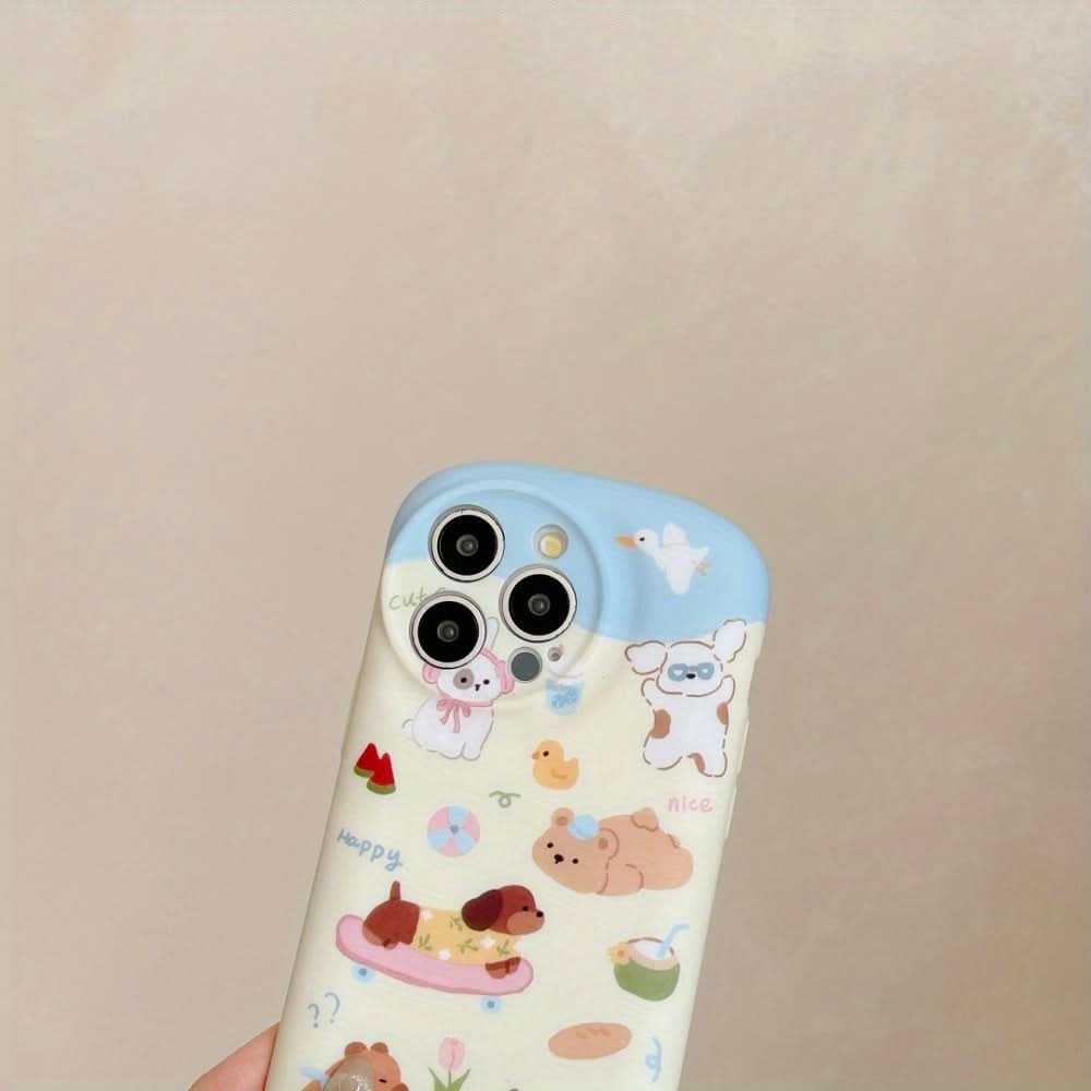 Cartoon Dachshund TPU Phone iPhone Case