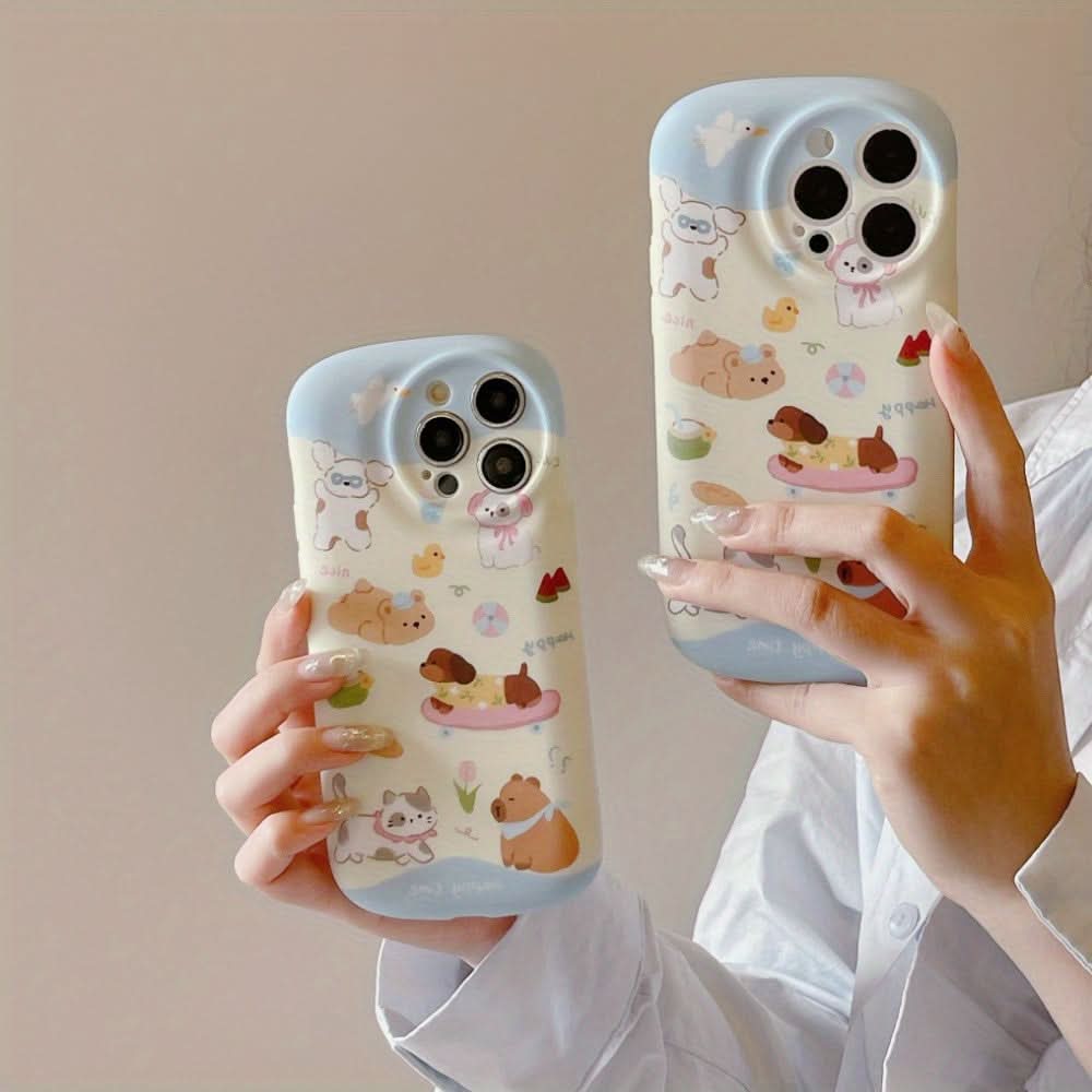 Cartoon Dachshund TPU Phone iPhone Case